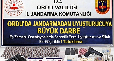 Ordu'da Jandarmadan uyuşturucuya büyük darbe