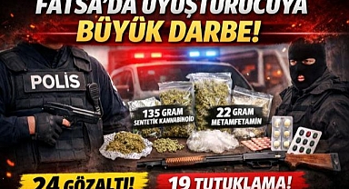 Fatsa'da Uyuşturucuya Büyük Darbe: 19 Tutuklama