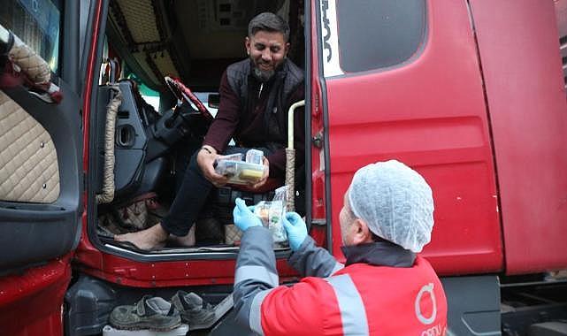 Ordu’da Uzun Yol Şoförlerine Ramazan Desteği