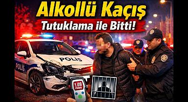 Dur İhtarına Uymadı! Alkollü Kaçış Kameralara Yansıdı